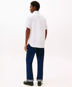 Heren overhemd korte mouw wit