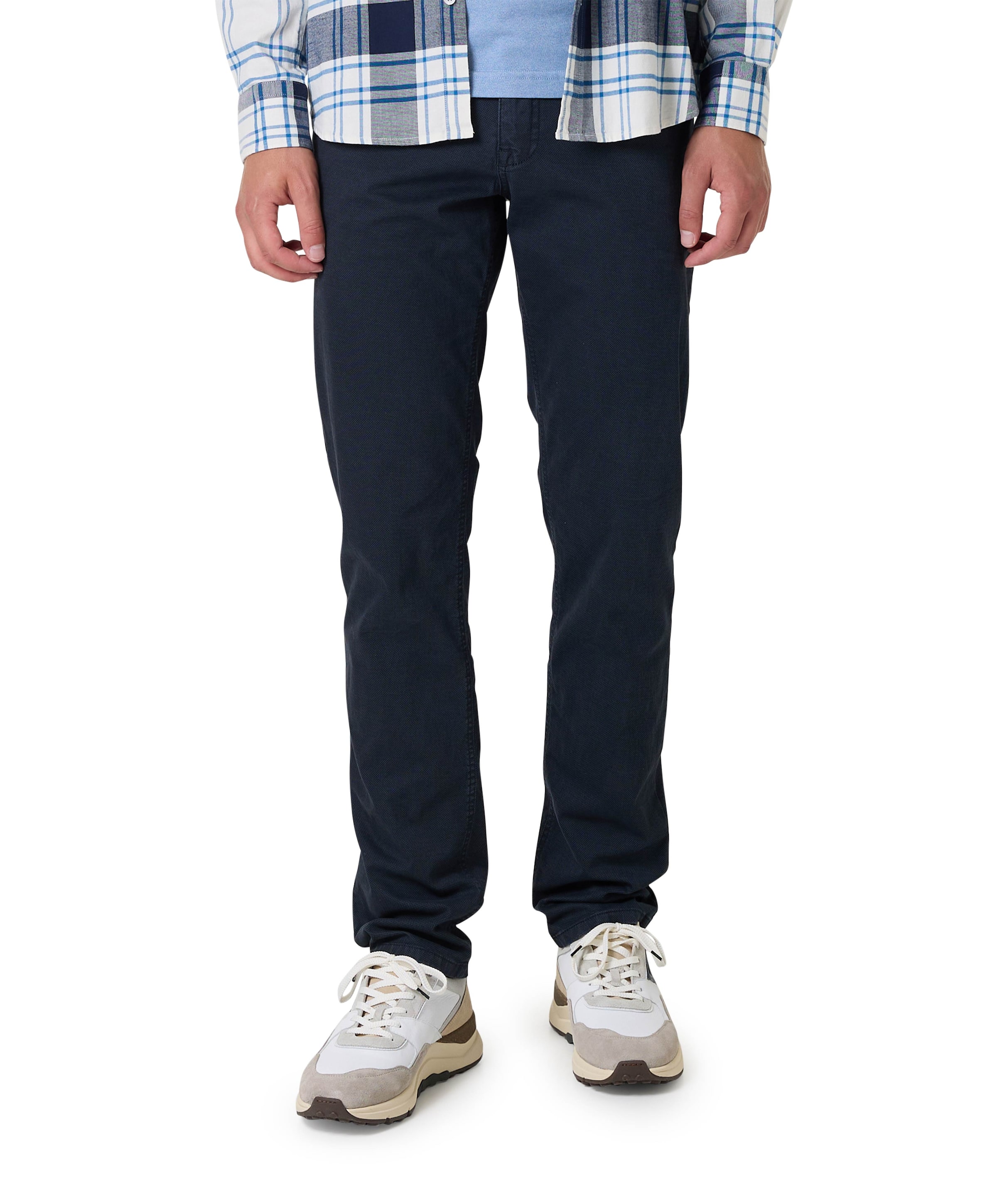 5-Pocket Modern Fit heren broek blauw