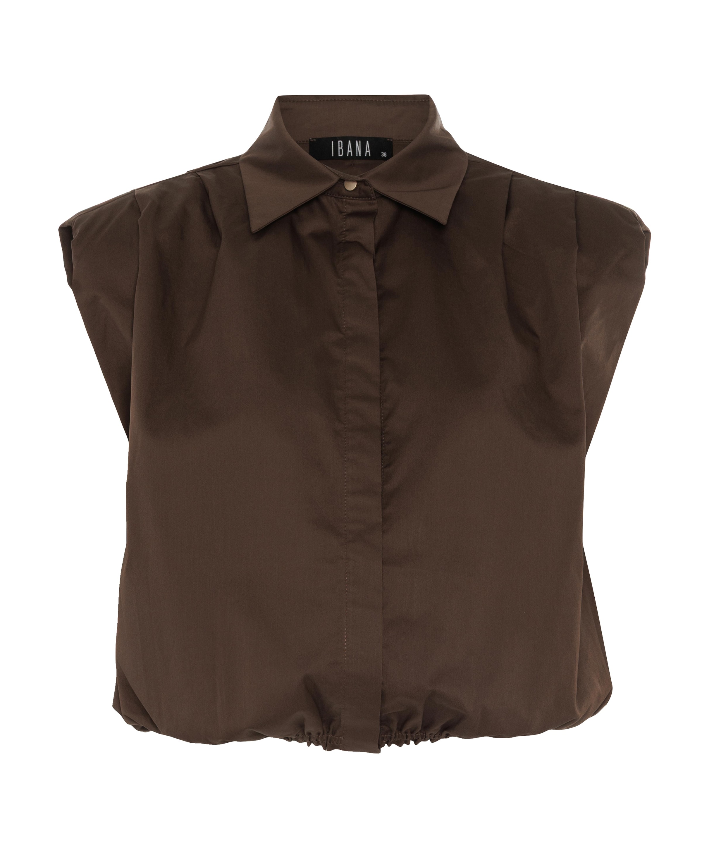 Dames blouse bruin