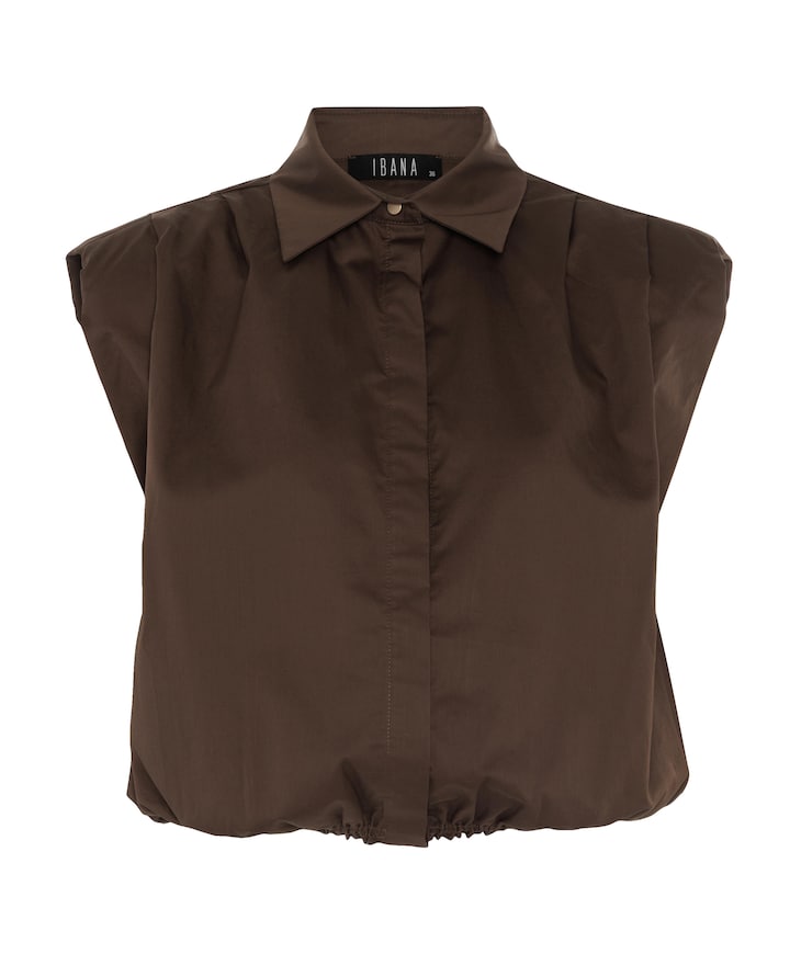 Dames blouse bruin