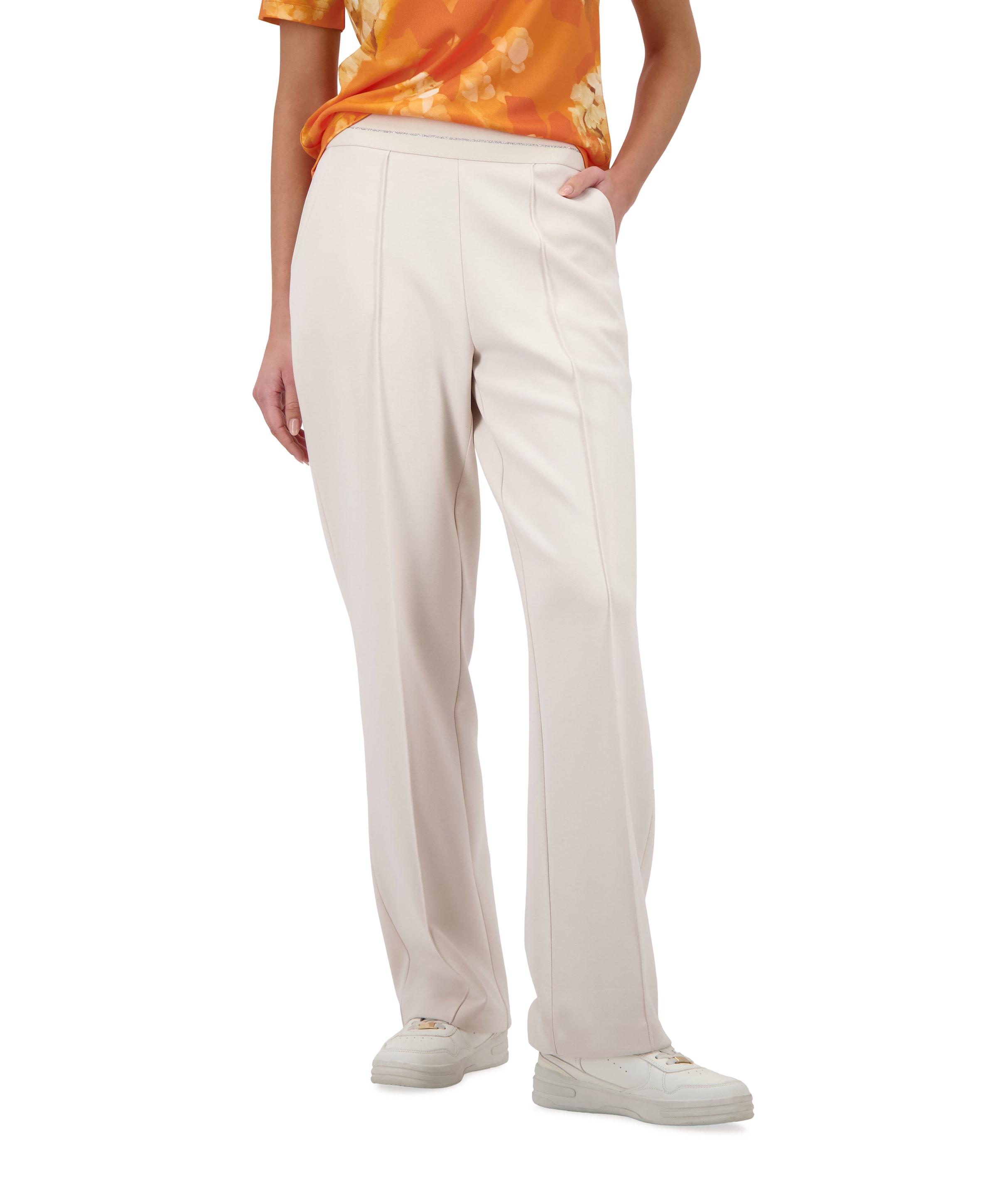 Hose dames broek ecru