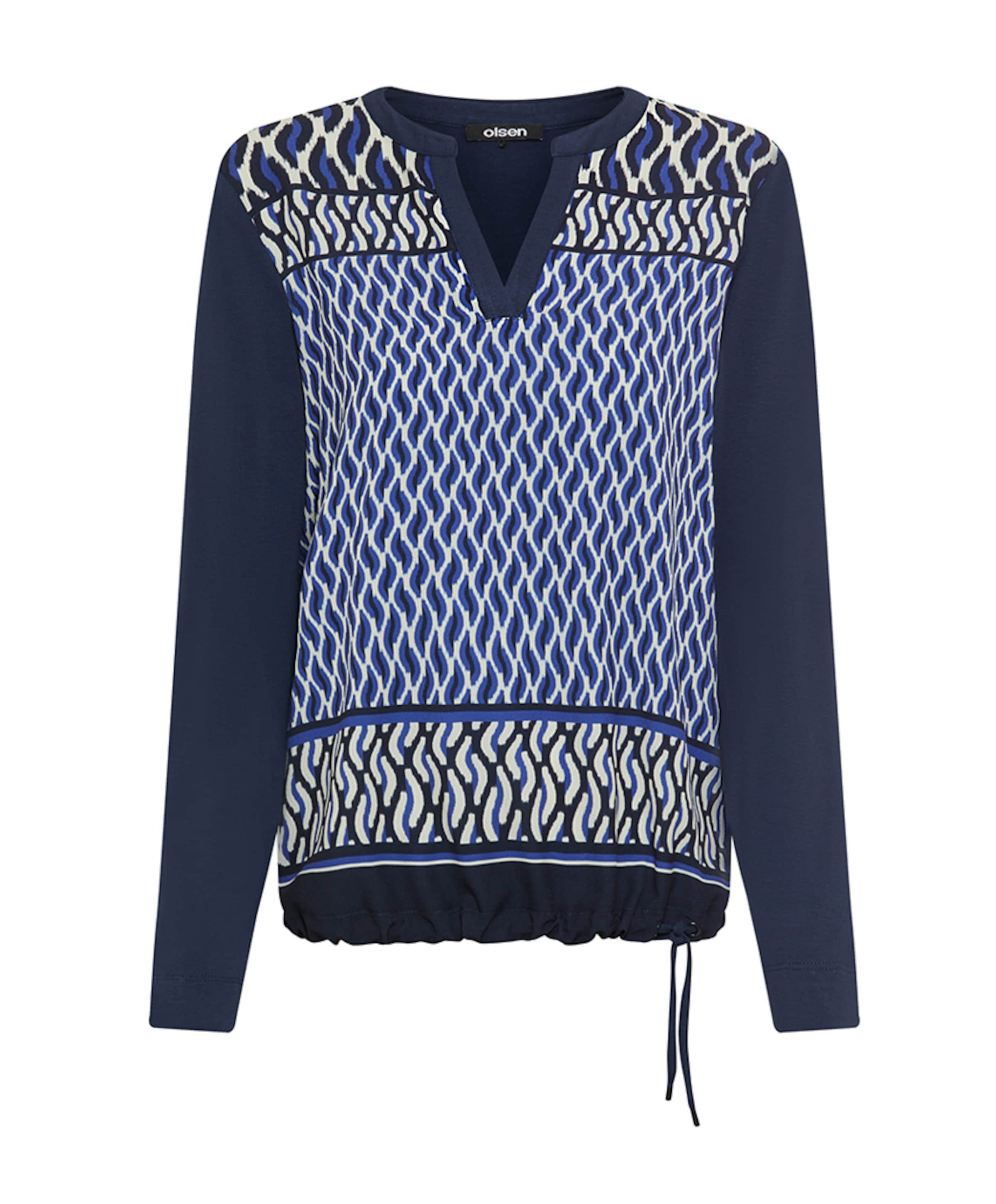 Dames longsleeve blauw