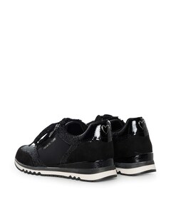 Lace-up dames sneakers zwart