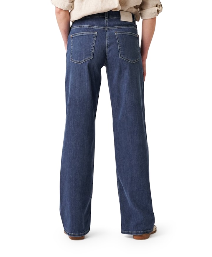 Liv New Wide dames jeans blauw