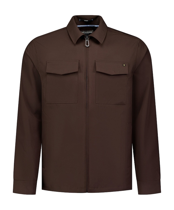 Heren overshirt bruin