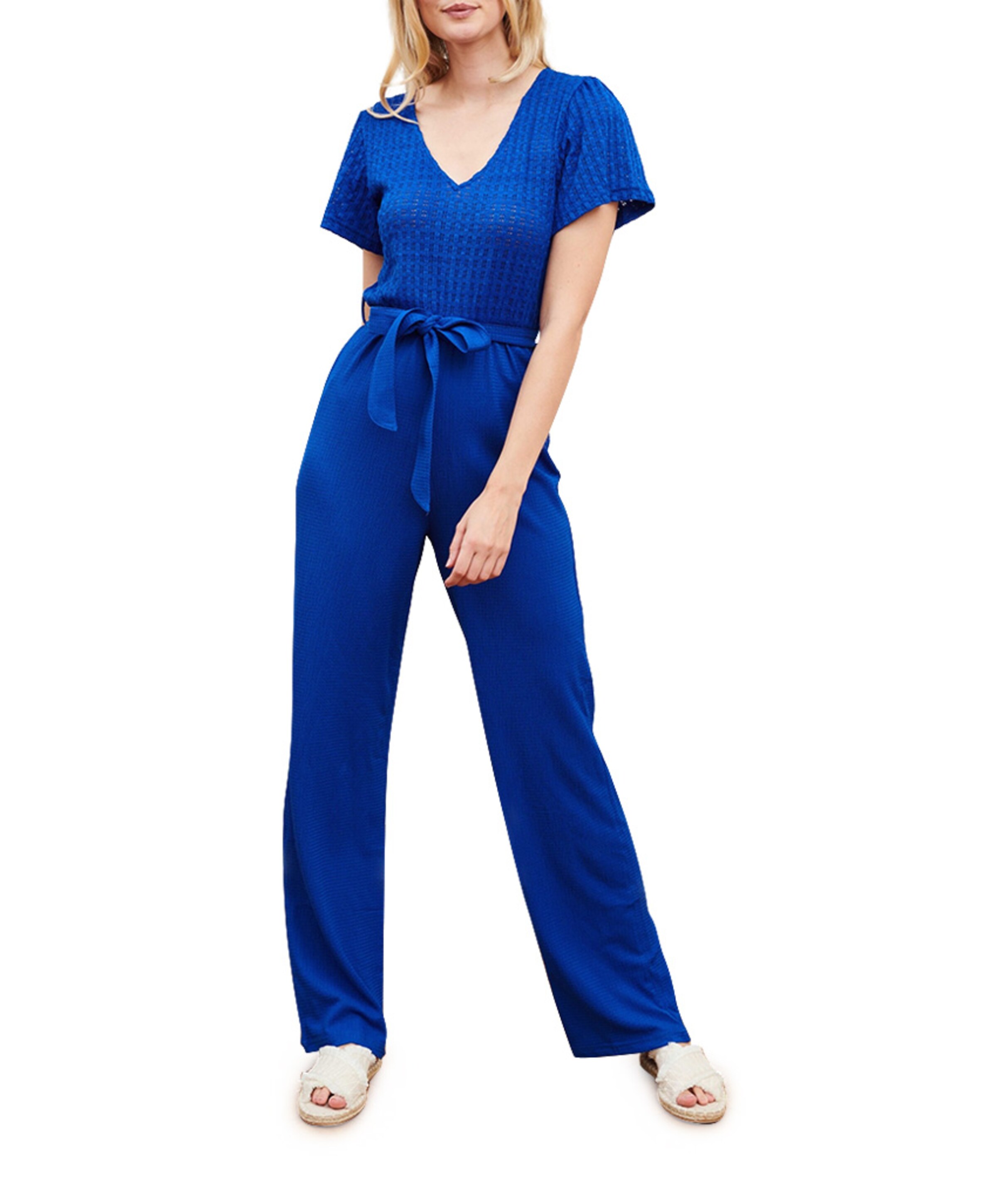 Lofty Manner Jumpsuit Trinity jumpsuit blauw 67203