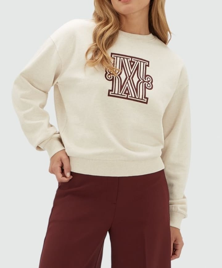 Dames sweater ecru