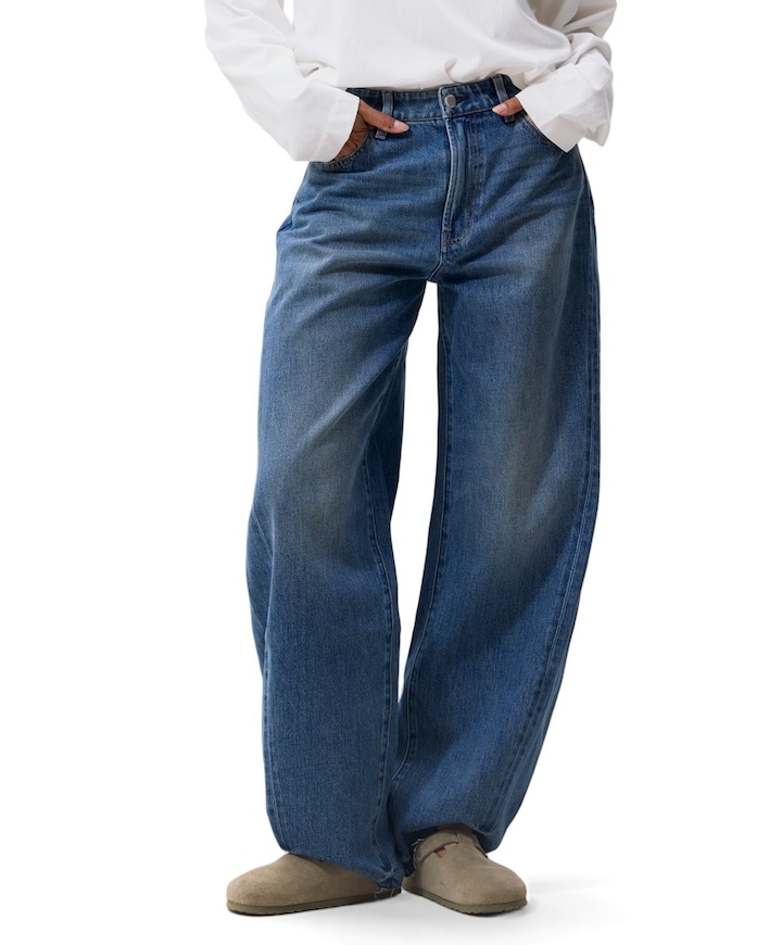 Super barrel fit jeans dames jeans blauw