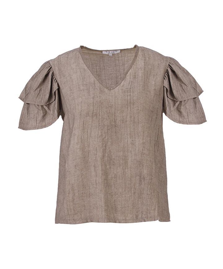 Dames top beige