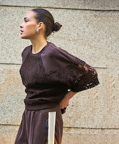 Dames sweater bruin