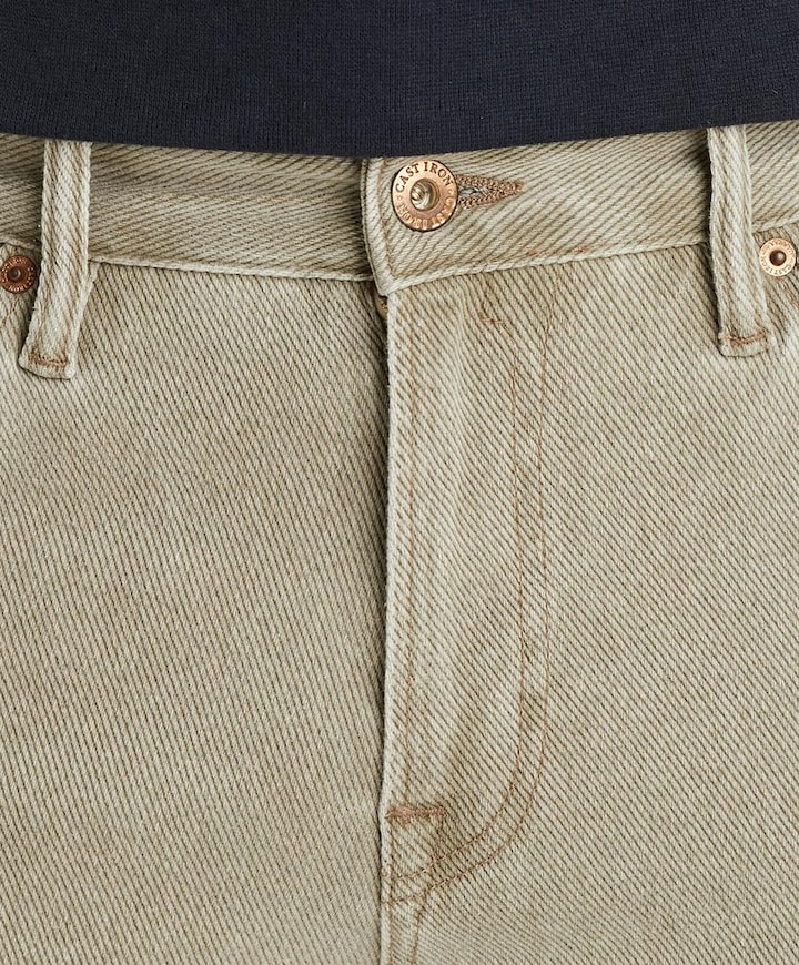 VALVER REGULAR BULL TWILL STRETCH heren jeans beige