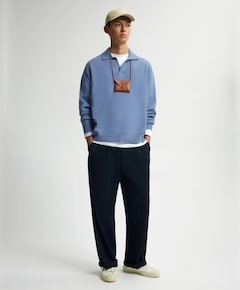 Heren polo blauw