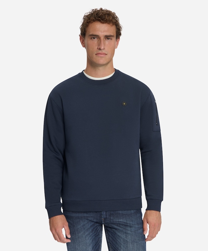 Heren sweater blauw