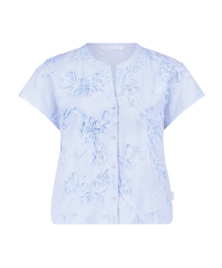 Dames blouse blauw