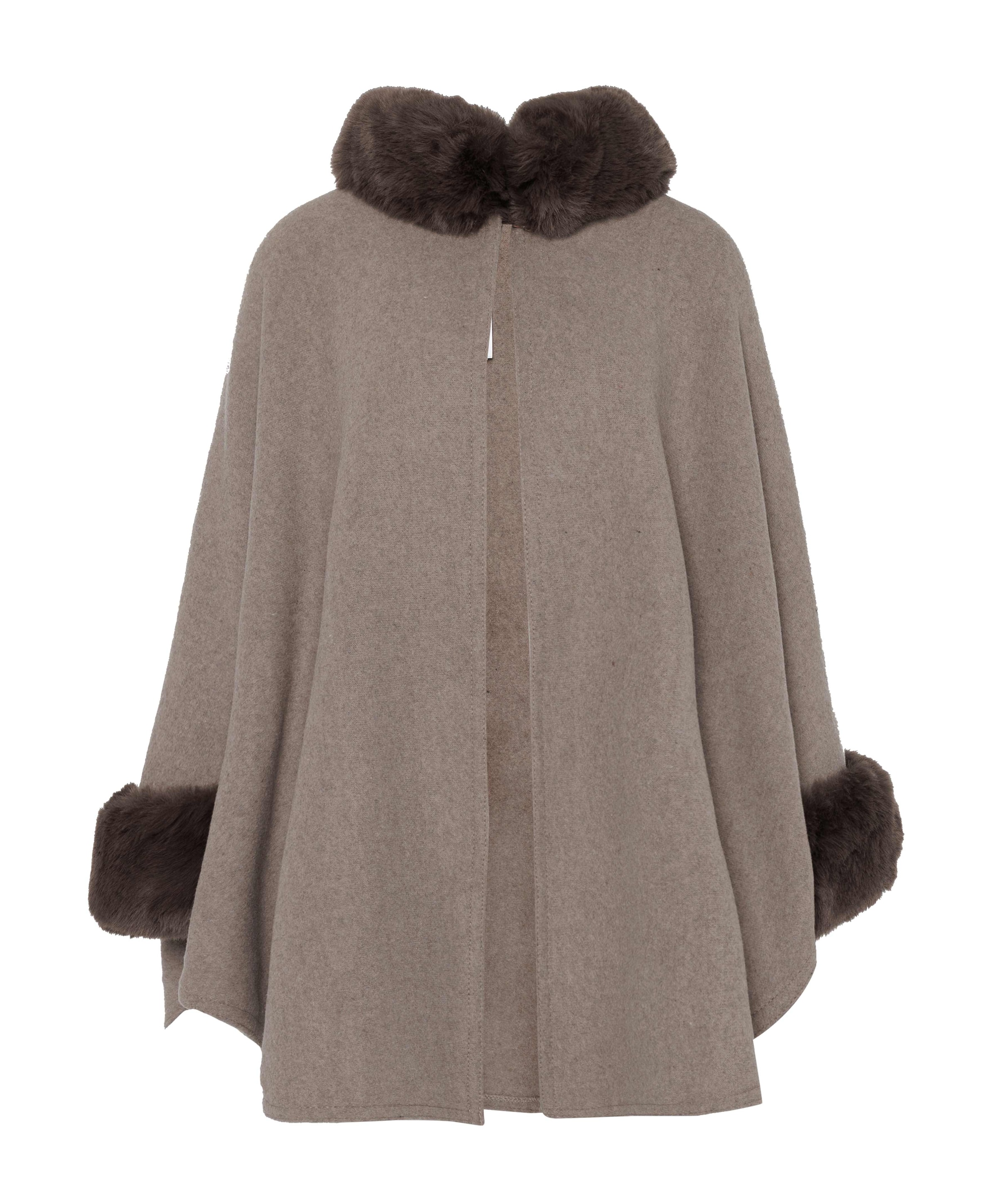 Dames cape beige