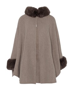 Dames cape beige
