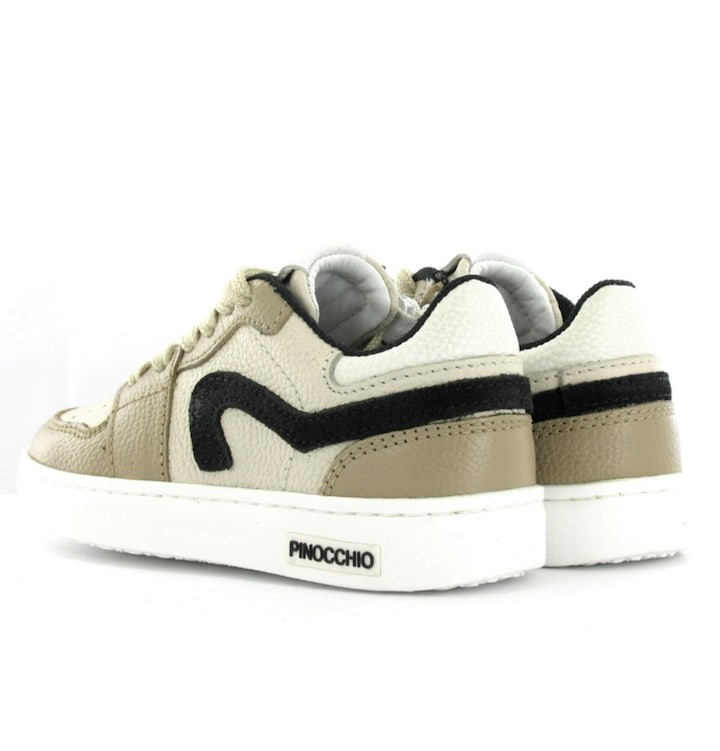 jongens veterschoenen beige