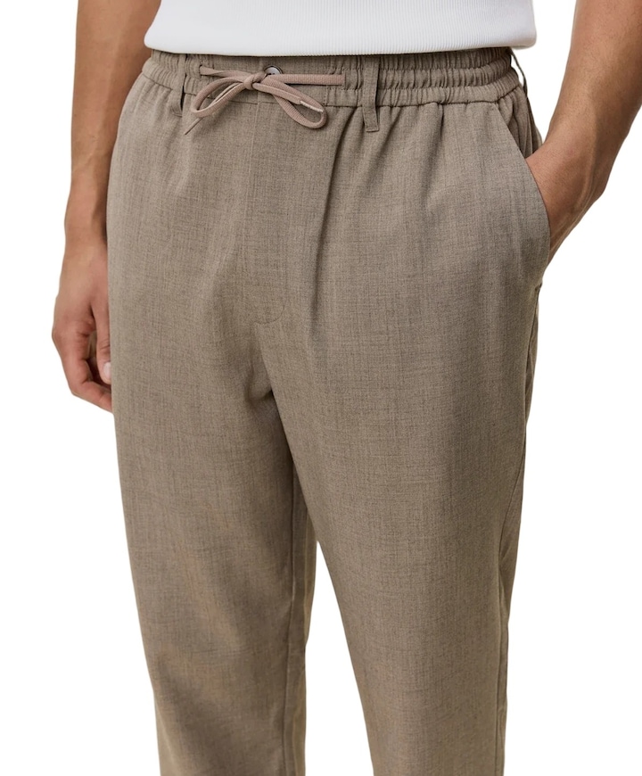 Como Tapered Suit Pants heren broek beige