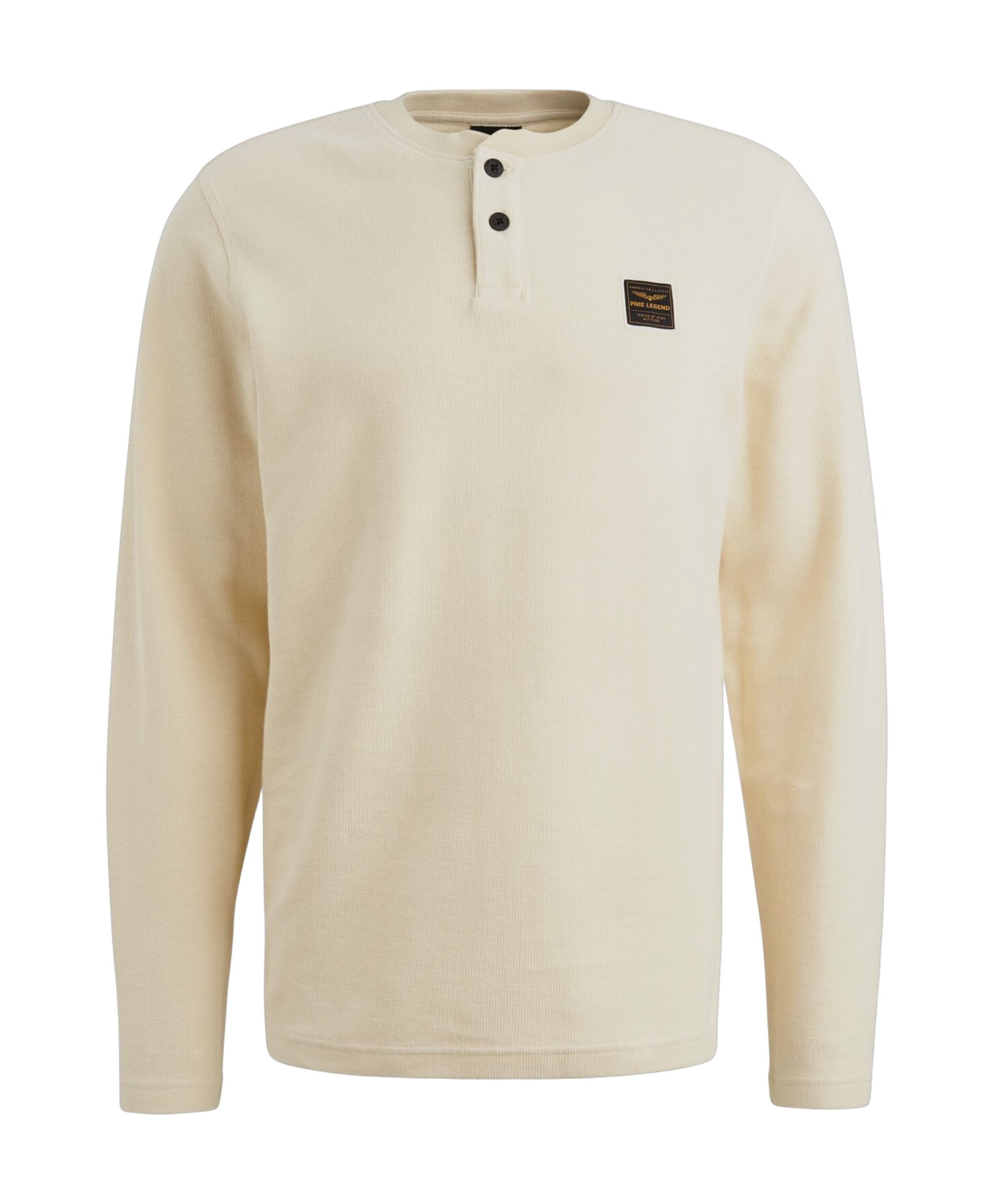 Heren longsleeve ecru