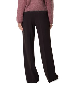 Wide leg Feminine dames broek bruin