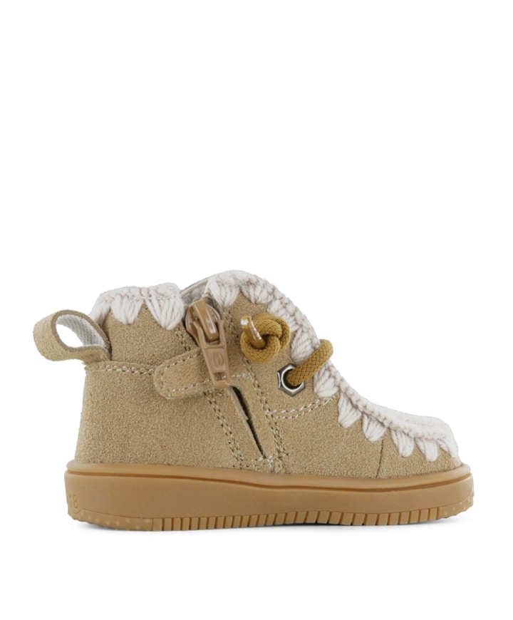 meisjes veterschoenen beige