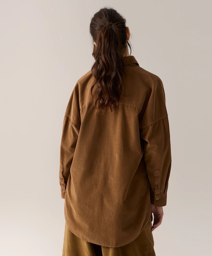 Dames blouse bruin