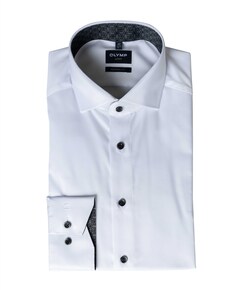 Heren overhemd lange mouw wit