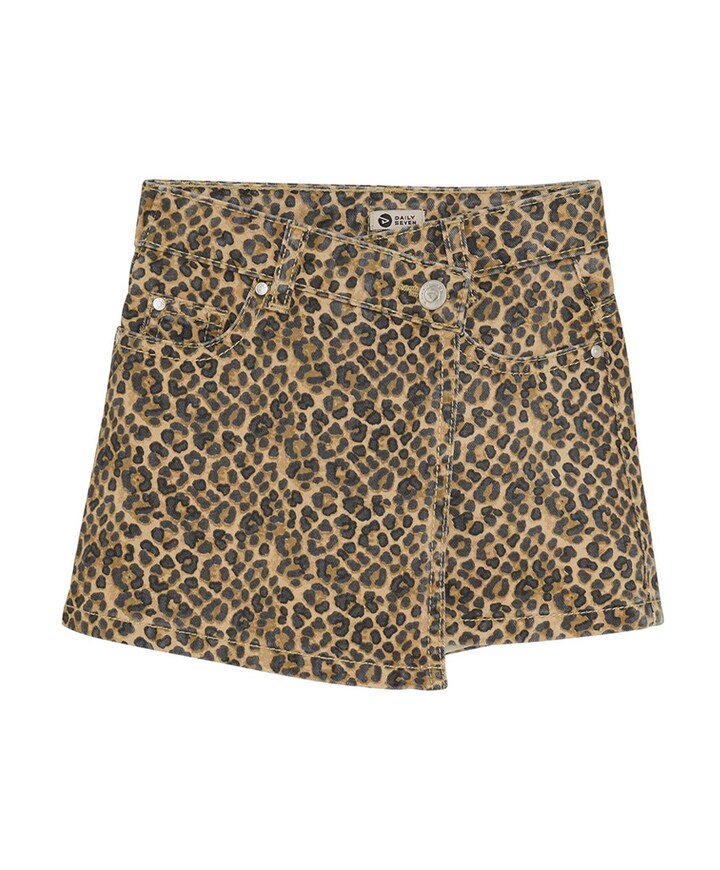 Twill Skort Animal meisjes korte broek beige