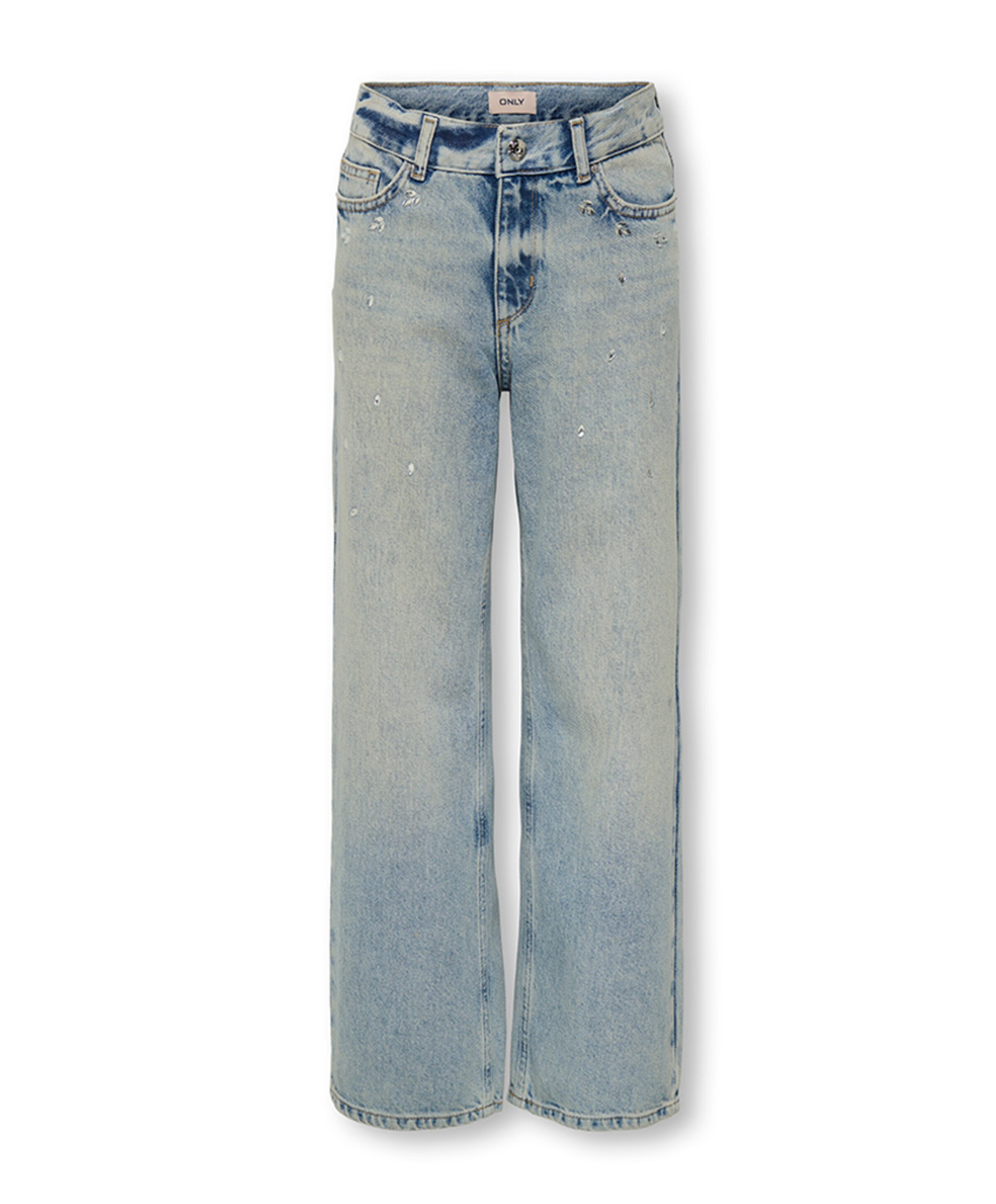 KOGELLA MW RHINESTONE WIDE TAI518 D meisjes jeans blauw