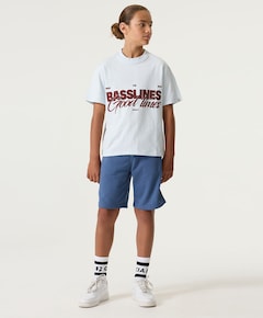 P263733 meisjes korte broek blauw