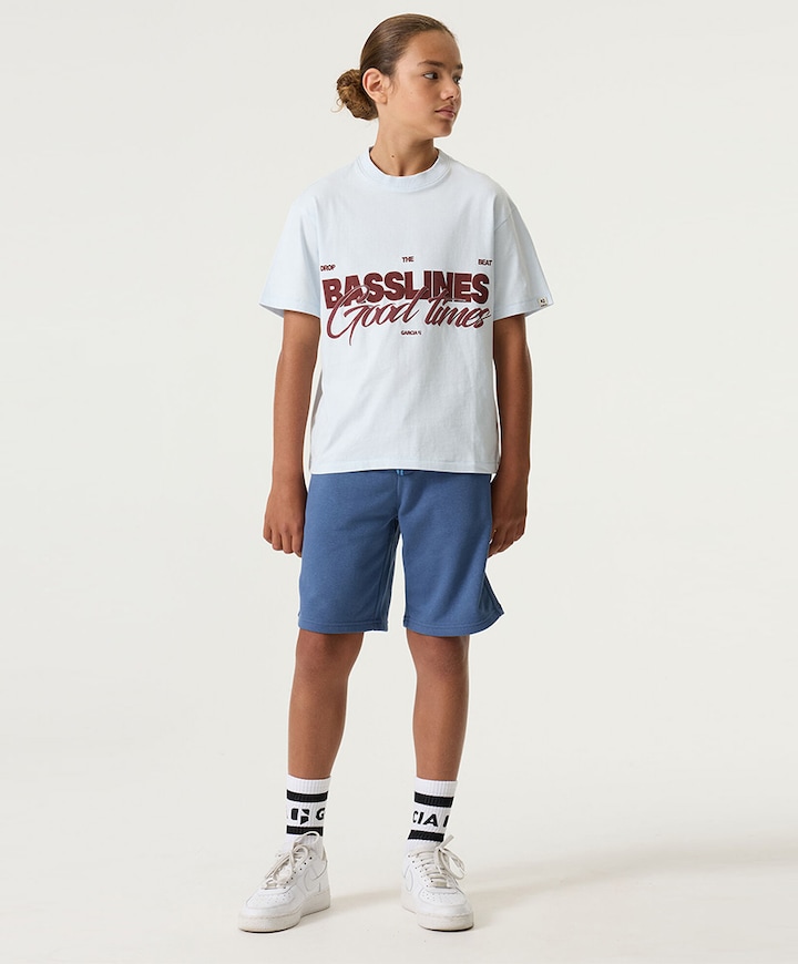 P263733 meisjes korte broek blauw