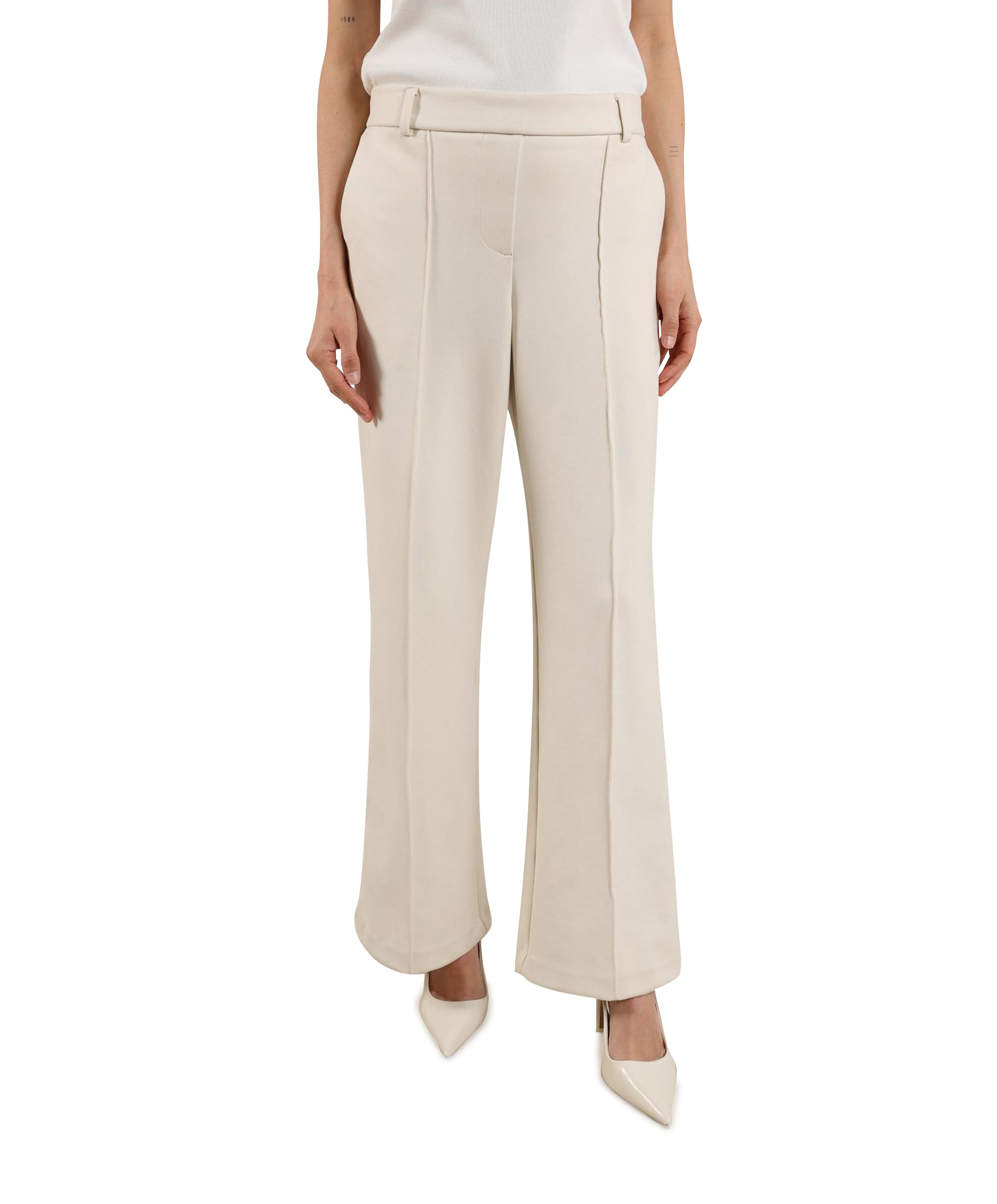 Jill Scuba broek ecru