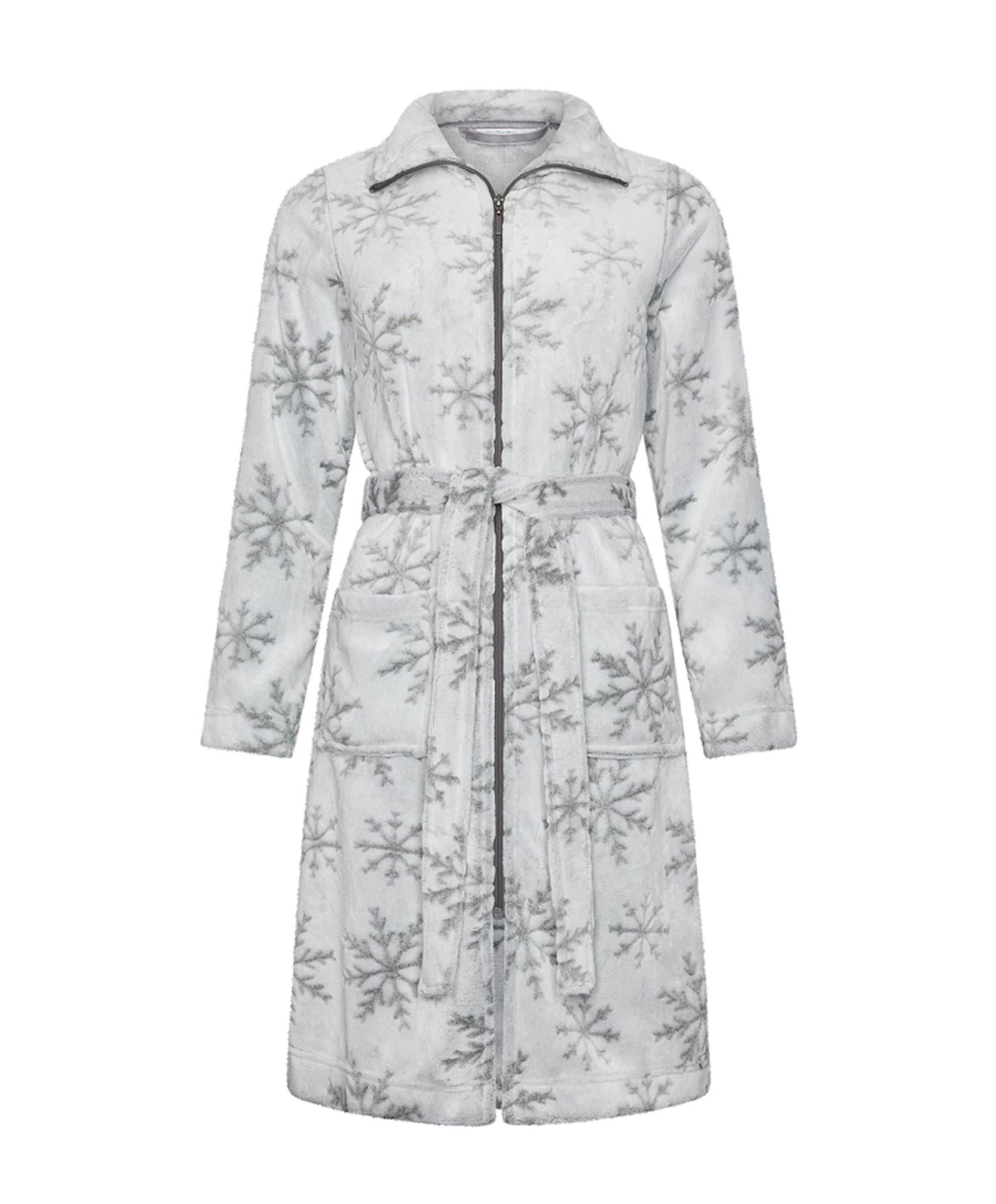 Dames ochtendjas grijs