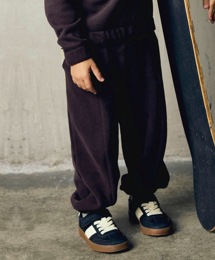 NMMOSBORNE BARREL SWEAT PANT meisjes broek bruin