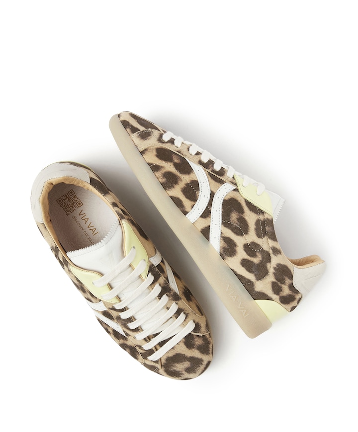 Nilla Khloe dames sneakers bruin