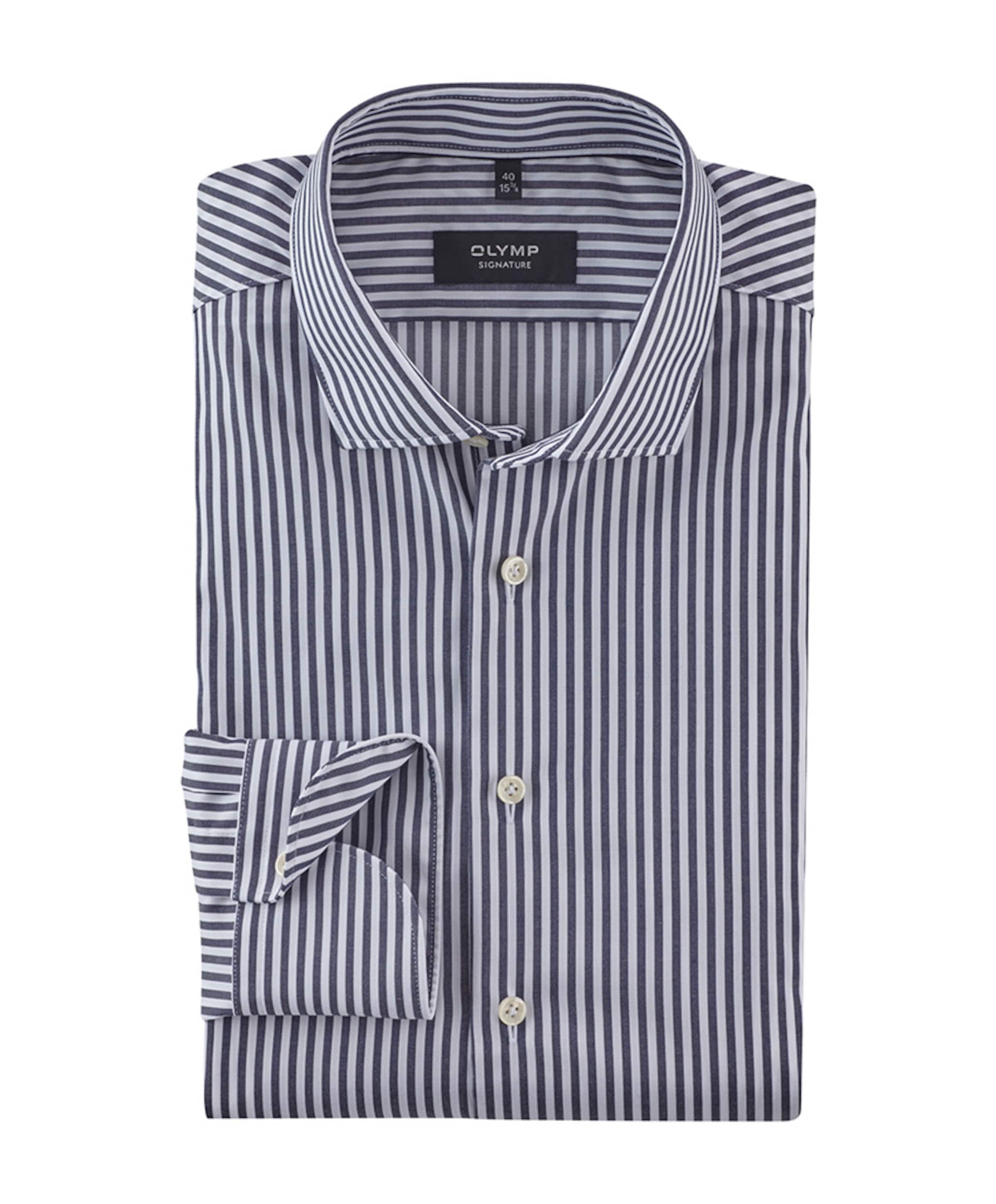 Overhemd lange mouw blauw