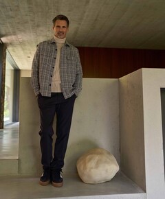 morello elax heren broek blauw