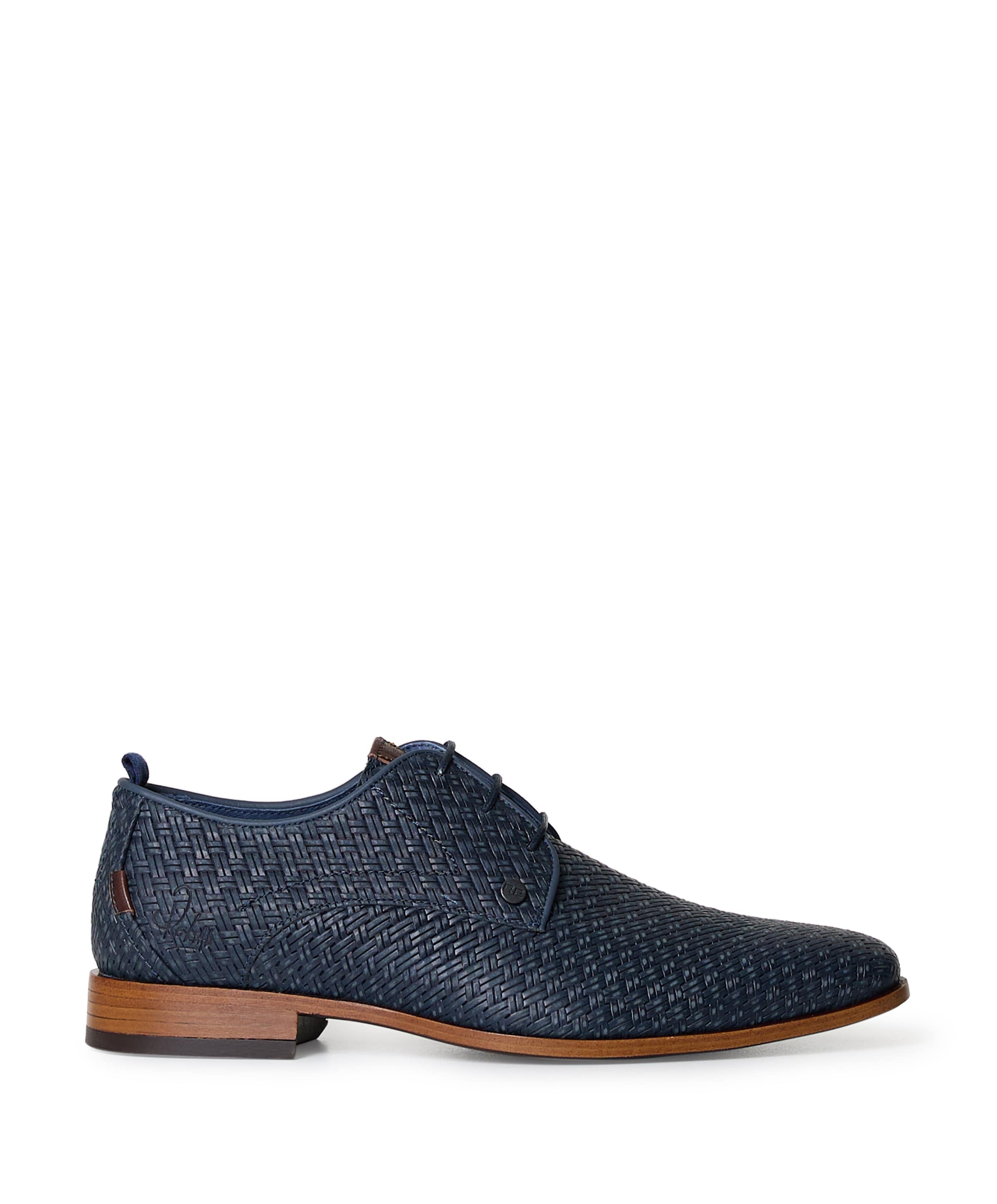 Greg braid heren veterschoenen blauw