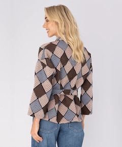 Dames vest bruin