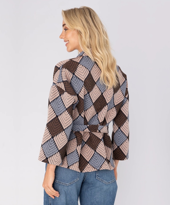 Dames vest bruin