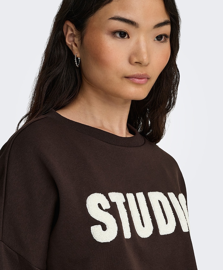 Dames sweater bruin