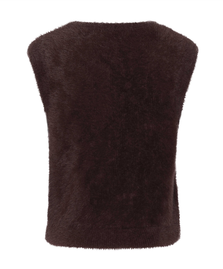 Dames gilet bruin