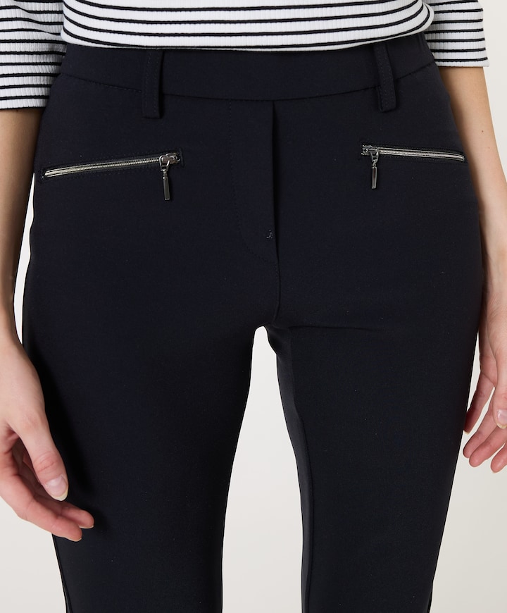 Pull On Slim dames broek zwart