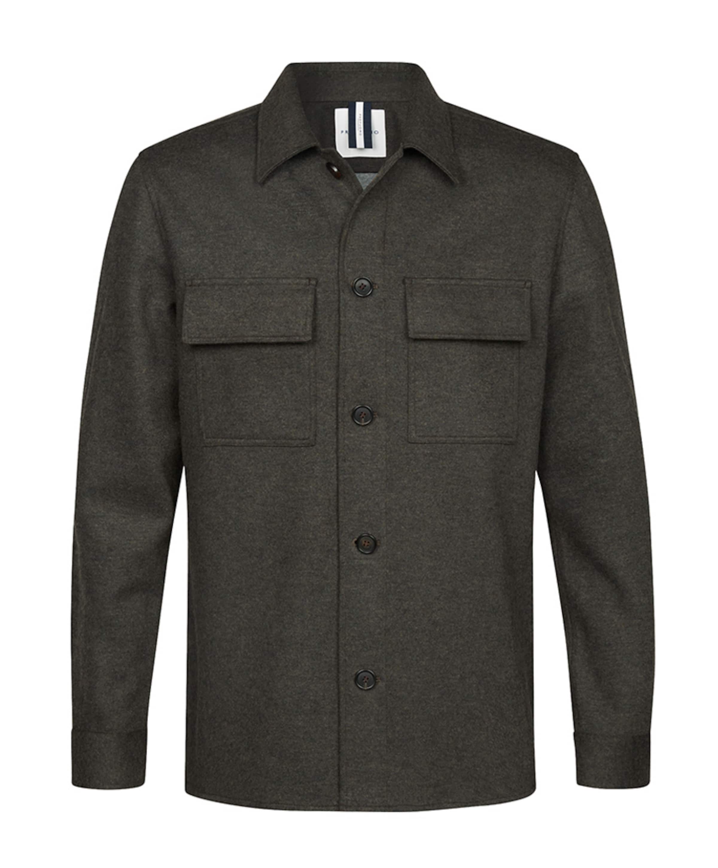 Heren overshirt bruin