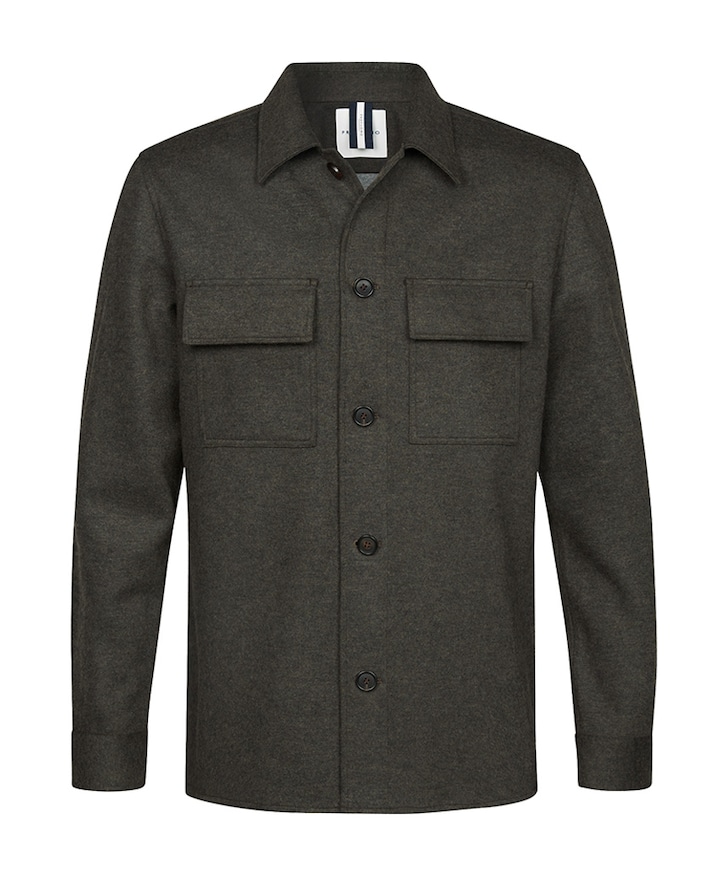 Heren overshirt bruin