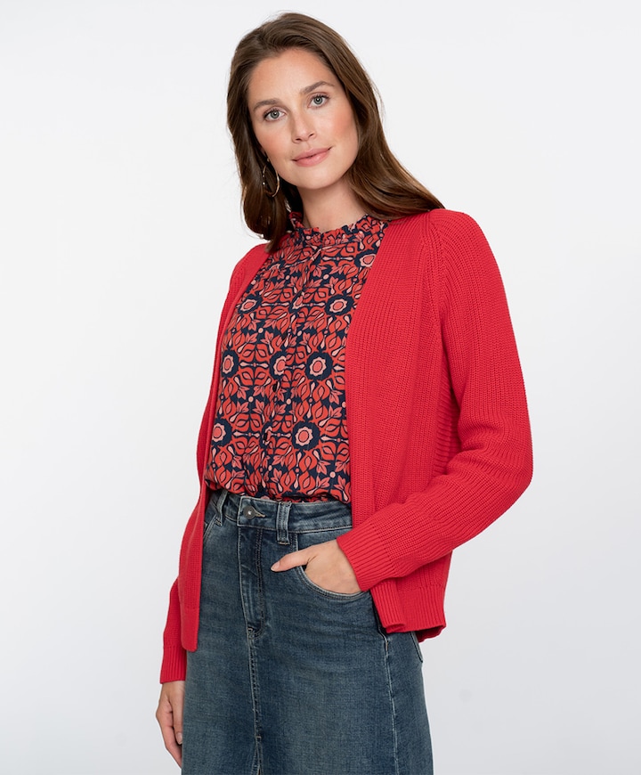 Dames vest rood