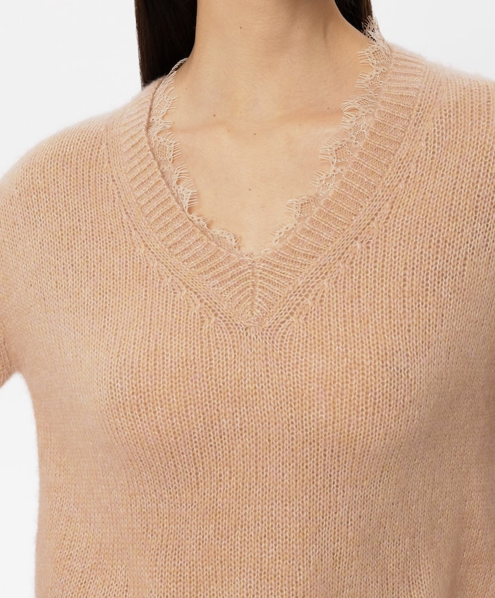 Dames trui beige