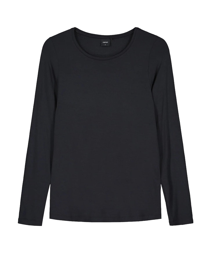 Dames pyjamatop zwart