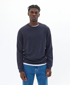 Heren longsleeve blauw