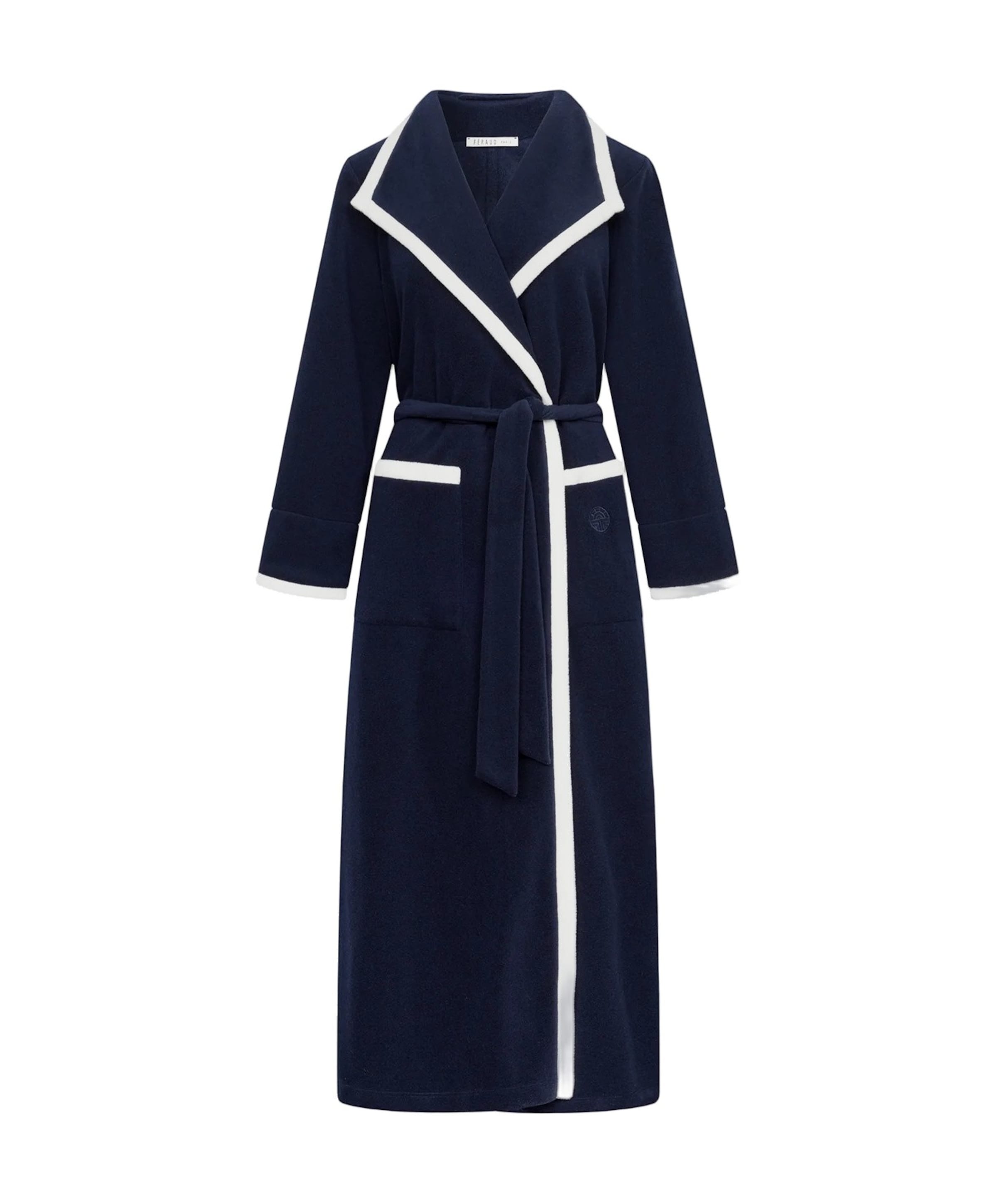 Dames ochtendjas blauw